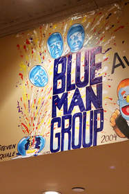 Blue Man Group mural at The Palm
