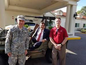 Ret. Lt.Col., Dr. Robert Metnick (left) and Congressman Gus Bilirakis on the final day of the Veterans Appreciation Tour.