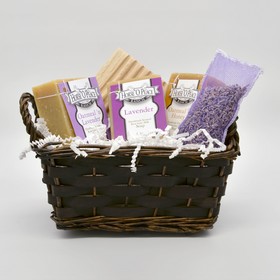HorseOPeace.com offers a variety of Gift Sets, such as the premium set of three bars of goat milk soap, soap dish and naturally scented sachet in a natural woven basket.