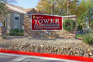 Tower at Tropicana, 260-unit property at 6575 West Tropicana Ave, was sold for $21,580,000
