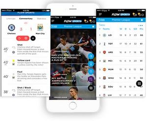 The Flow Sports mobile app
