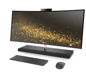 HP ENVY Curved All-in-One 34 is the world's widest curved all-in-one featuring a new integrated sound bar design.