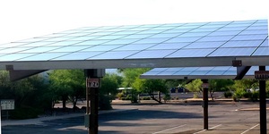 One of ABCO Energy’s high quality parking shade solar arrays, Tucson , Arizona 2016