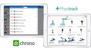 The integration of Physitrack's unique patient engagement toolkit inside the drchrono practice management platform.