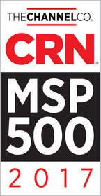 CRN MSP 500 2017 award logo