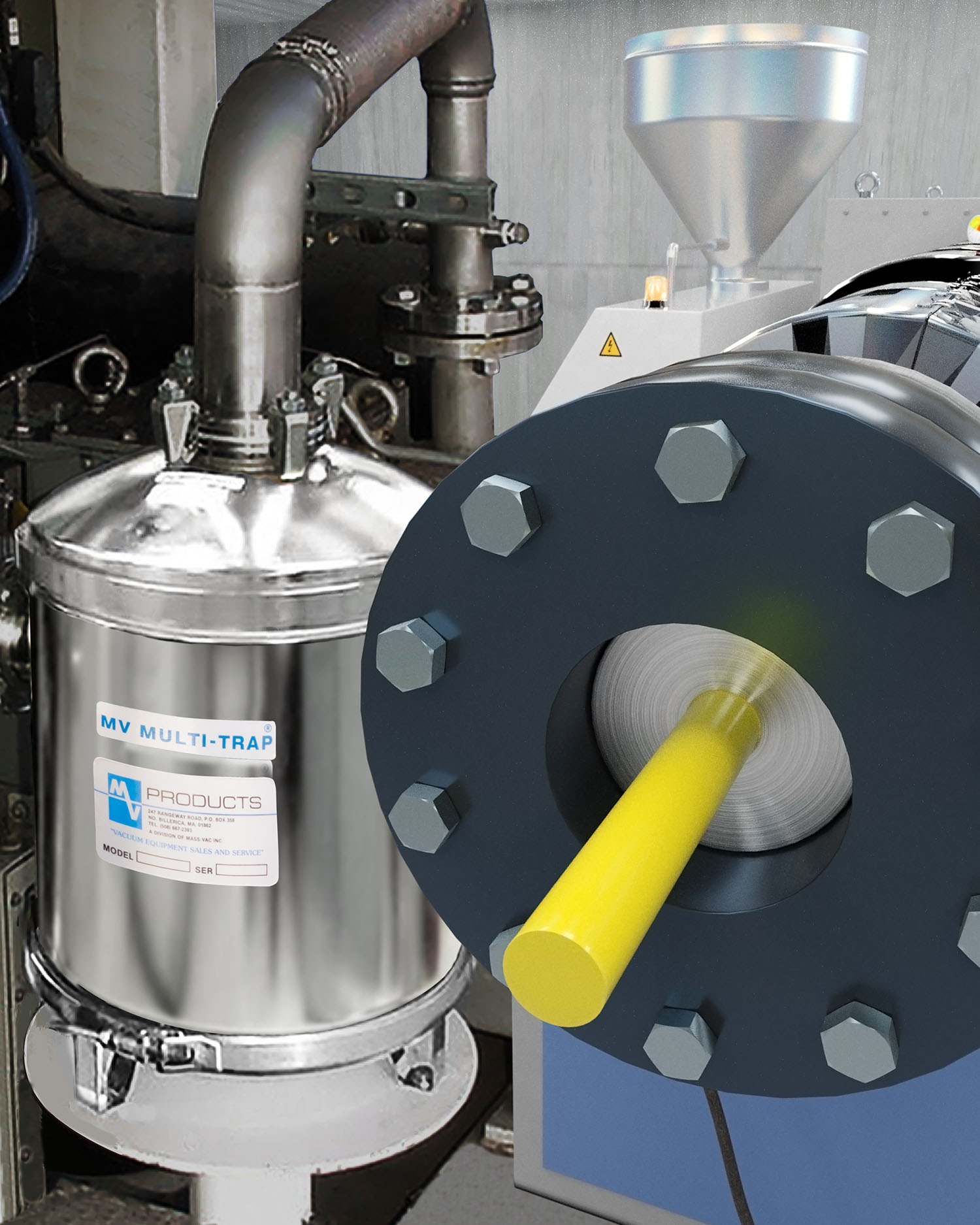 MV Products Vacuum Pump Inlet Trap is Better Than Knockout Pot for