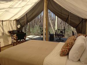 Safari-style tent at Seneca Sol
