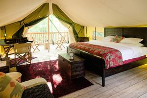 Safari-style tent at Firelight Camps