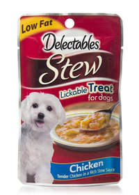 Delectables Stew Lickable Treats are available in four varieties including Chicken.