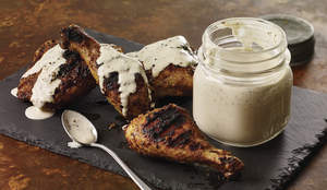 White Barbecue Sauce with Smoky Chicken