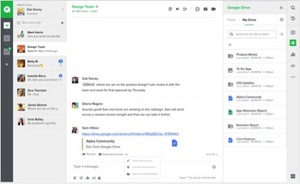 Google Drive integration allows users to search for files by name or content from within Flock.