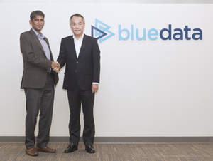 Kumar Sreekanti (BlueData co-founder and CEO) and Shoichi Morita (Networld President and CEO).